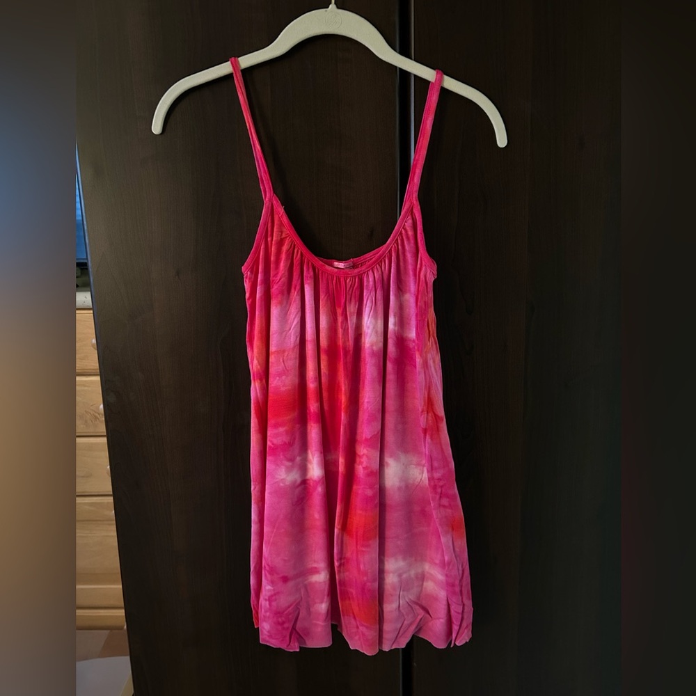 Love Tanjane Pink Tie-Dye Women's Tank Top
